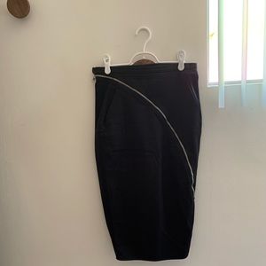 Rick Owens Asymmetric Pencil Skirt